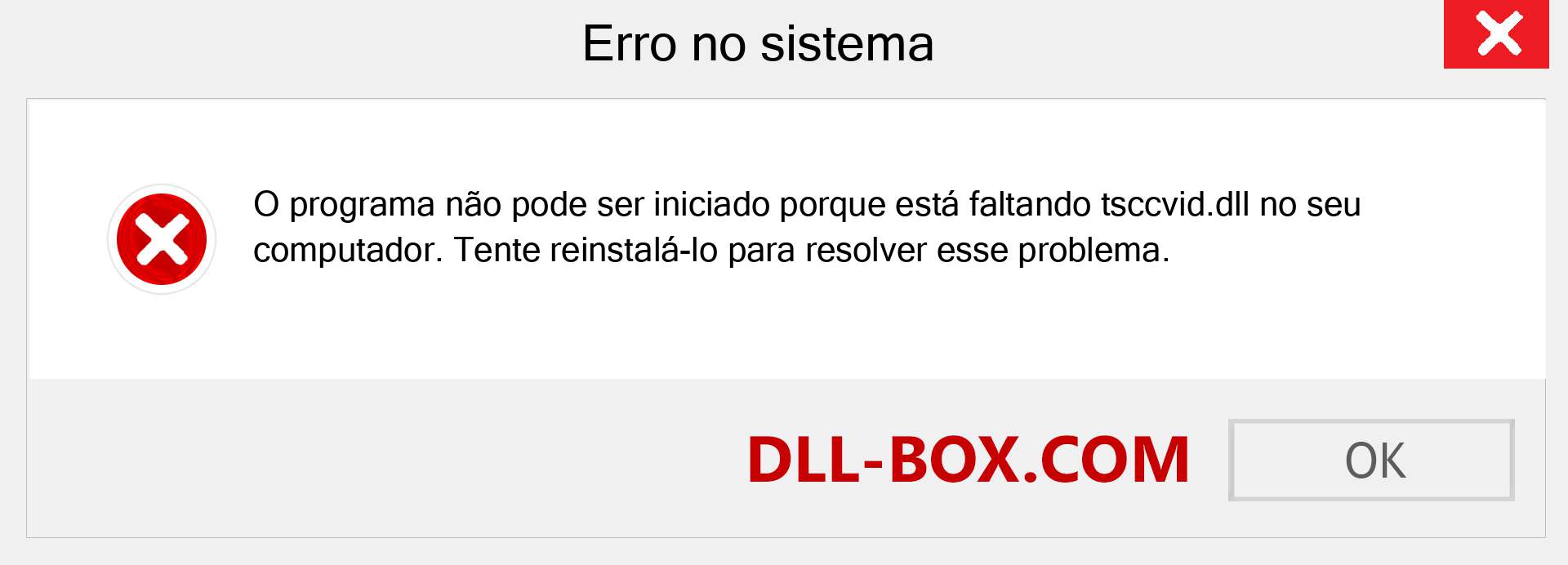 Arquivo tsccvid.dll ausente ?. Download para Windows 7, 8, 10 - Correção de erro ausente tsccvid dll no Windows, fotos, imagens